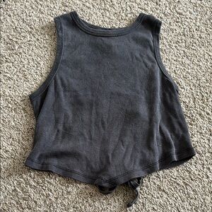 Altar’d Stare Cropped Tie-back Tank Top